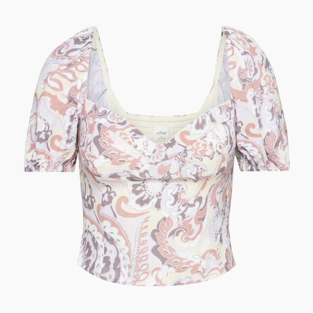Aritzia Novella Shortsleeve Blouse